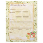 My Keepsake Recipes Pages Letterhead Design