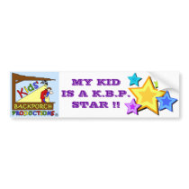 My Kid is a KBP Star bumper stickers by kidsbackporchprod My Kid is a KBP Star bumper stickers