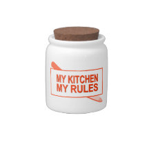 My Kitchen. My Rules. Fun Design for Kitchen Boss Candy Dishes