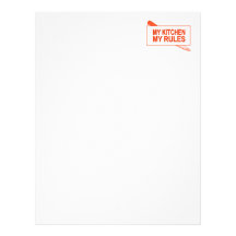 My Kitchen. My Rules. Fun Design for Kitchen Boss Personalized Letterhead