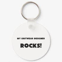 MY Knitwear Designer ROCKS! keychains