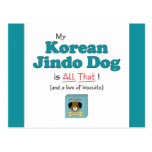 My Korean Jindo Dog is All That! Postcard