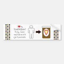 My Kromfohrländer Loves Peanut Butter Bumper Sticker
