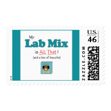 My Lab Mix is All That! Postage Stamp