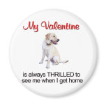 My Labrador Valentine magnets