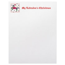 My Labrador's Christmas letterhead