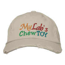 My Lab's Chew Toy Cap by SRF Embroidered Baseball Caps