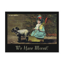 My Lady's Carriage / We Have Moved! postcards