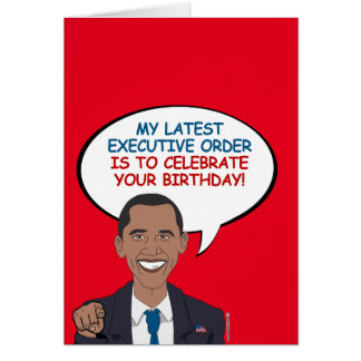 Barack Obama Birthday Cards 