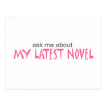 My Latest Novel Post Card