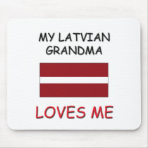 My Latvian Grandma Loves Me mousepads