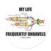 My Life Frequently Unravels (DNA Replication) Sticker
