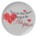 My Life Has Been Changed by Adoption Plate