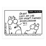 "My Life is Downloading" Postcard