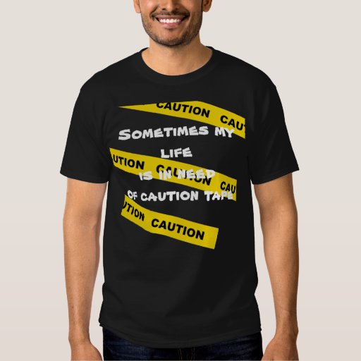 caution tape shirt