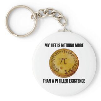 My Life Is Nothing More Than A Pi Filled Existence keychain