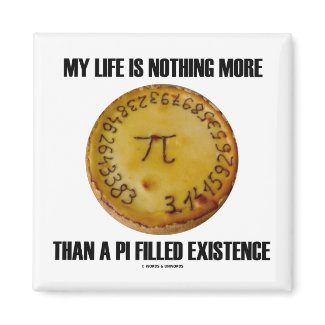 My Life Is Nothing More Than A Pi Filled Existence magnet