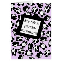 My life is panda-monium - Lilac cards