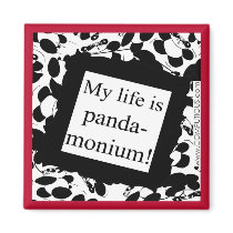 My life is panda-monium magnets by Computious My life is panda-monium magnets