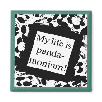 My life is panda-monium magnets by Computious My life is panda-monium magnets