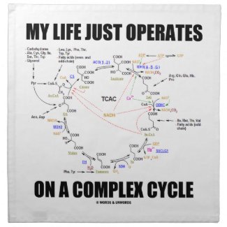 My Life Just Operates On A Complex Cycle (Krebs) Cloth Napkin