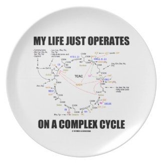 My Life Just Operates On A Complex Cycle (Krebs) Dinner Plate