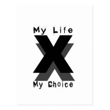 my life my choice post cards