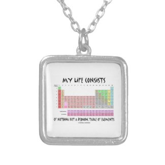 My Life Nothing But Periodic Table Of Elements Pendants