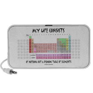 My Life Nothing But Periodic Table Of Elements iPod Speaker