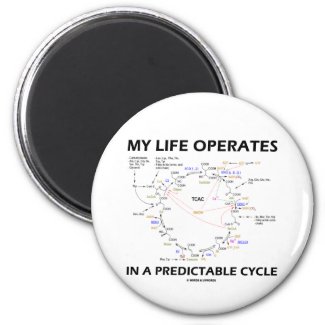 My Life Operates In A Predictable Cycle (Krebs) Fridge Magnet