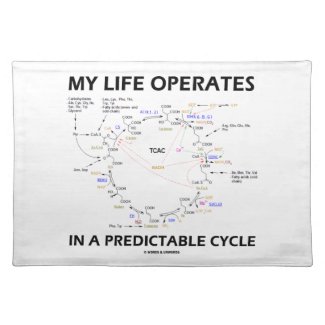 My Life Operates In A Predictable Cycle (Krebs) Cloth Place Mat