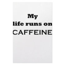 My life runs on caffeine stationery by szclothingdesigns My life runs on caffeine stationery