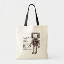My Likes Robot Canvas Bags