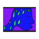 MY LIME-GREEN HAIR - postcard by Horseshoes3 MY LIME-GREEN HAIR - postcard