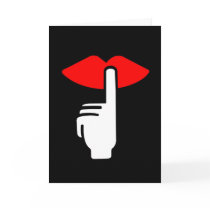 My Lips are Sealed Greeting Card