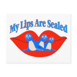 My Lips Are Sealed postcards