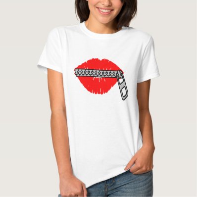 My lips are sealed tee shirt