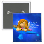 My Little Angel: Imagination Pinback Buttons