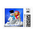 My Little Angel: Snowman stamp
