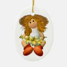 My Little Angel: Springtime Christmas Ornament