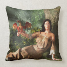 My Little Dragon Throw Pillows