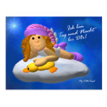 My Little fishing rod: Day and night postcards