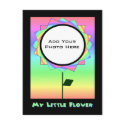 My Little Flower Photo Template Postcard 2