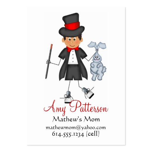 My Little Future Magician Mommy Cards Business Card Templates