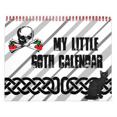 My Little Goth Calendar by bizarretees