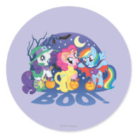 My Little Pony, Halloween Boo Round Stickers