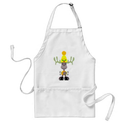 My Little Reindeer Apron by mycartoonartist