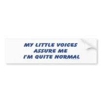 My Little Voices Bumpersticker