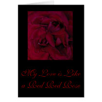 My Love is Like a Red Red Rose cards
