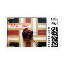 My Love...rose on floor postage